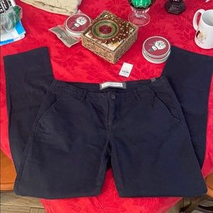 NWT Navy Abercrombie and Fitch Khaki Pants!